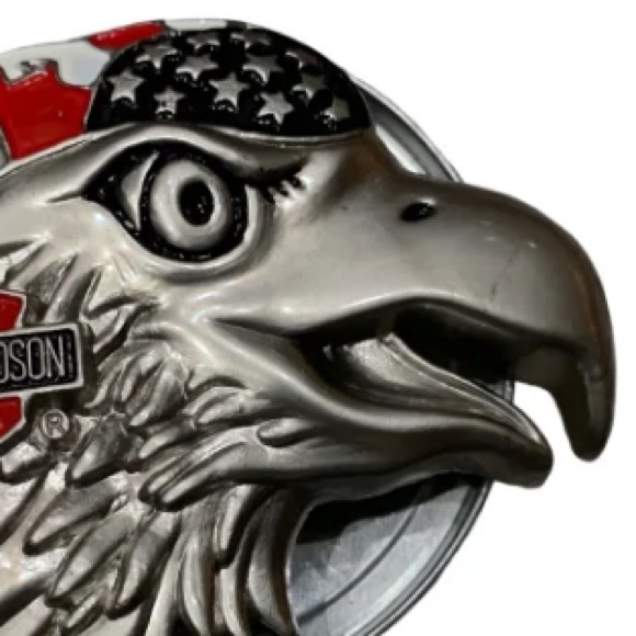 Patriotic silver eagle belt buckle men’s - Picture 3 of 3